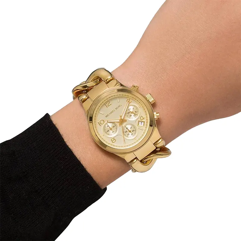 Michael Kors Runway Gold-tone Dial Ladies Watch- MK3131